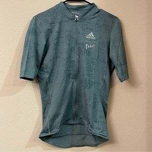 ADIDAS MEN’S FULL-ZIP PARLEY CYCLING JERSEY MEN’S SMALL NWT